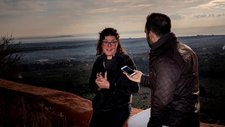 L'Eva Guillén és l'ermitana de l'ermita de la Mare de Déu de la Roca, a Mont-roig del Camp