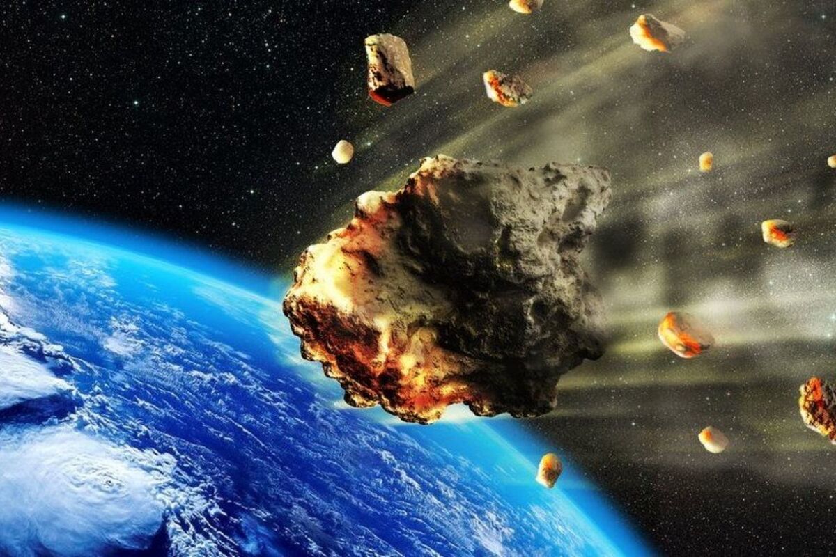 Representació virtual d'un meteorit