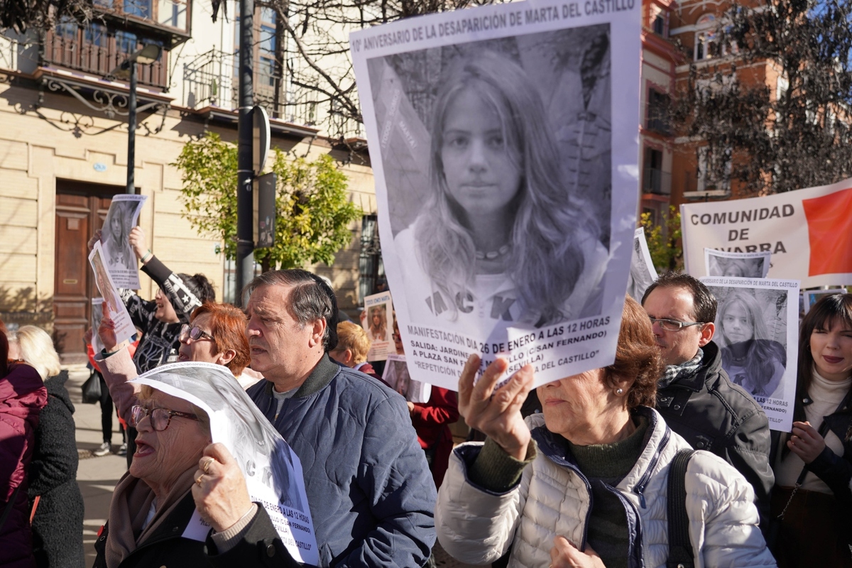 Manifestación para encontrar el cuerpo de Marta del Castillo