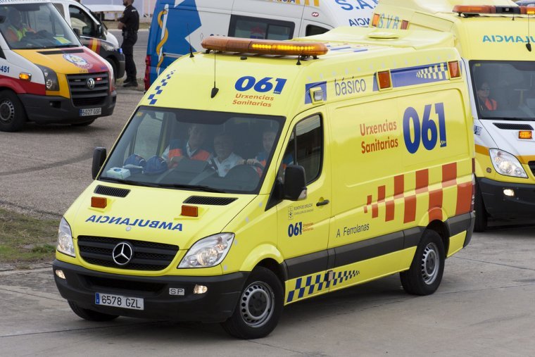 Imagen de una ambulancia del 061 de Galicia