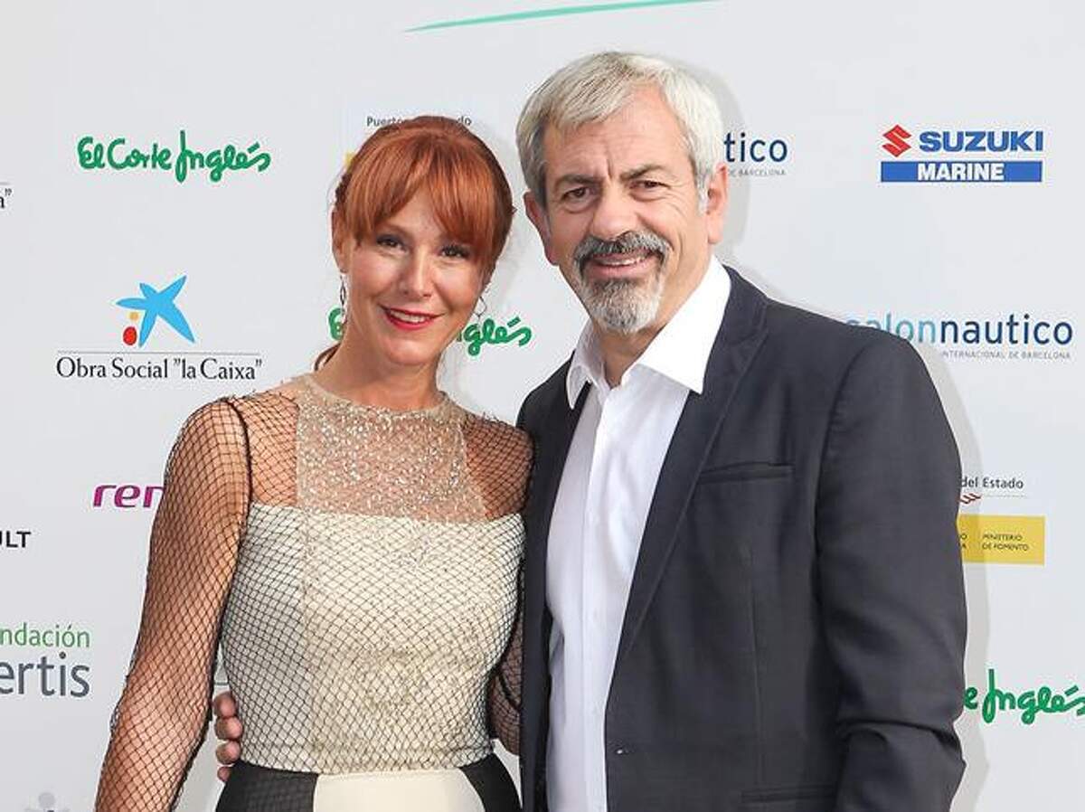 Carlos Sobera junto a su mujer Patricia Santamaría durante la 2 edición de la gala GBGM. Madrid, 22 de junio de 2017