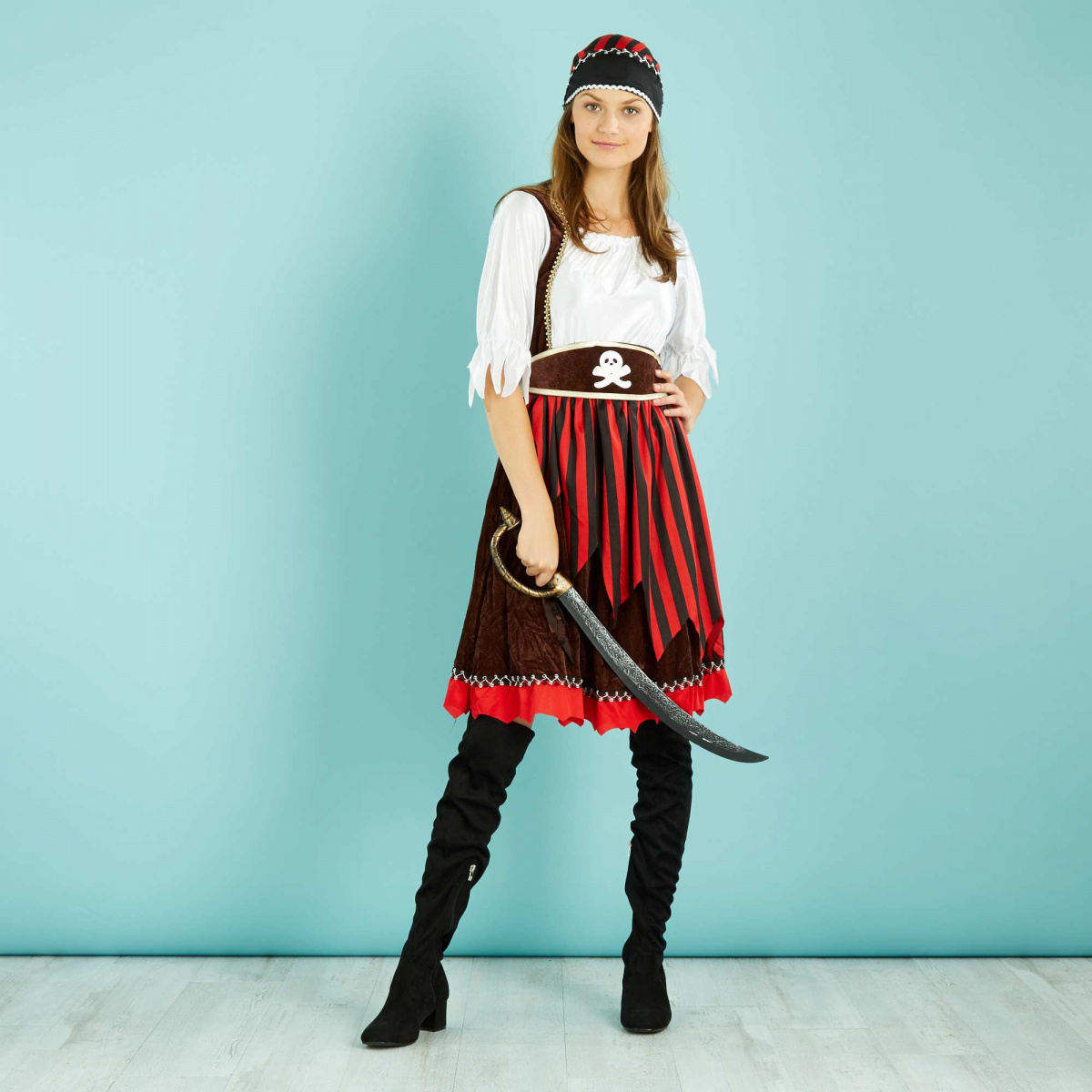Disfraces de Halloween caseros para mujer: pirata