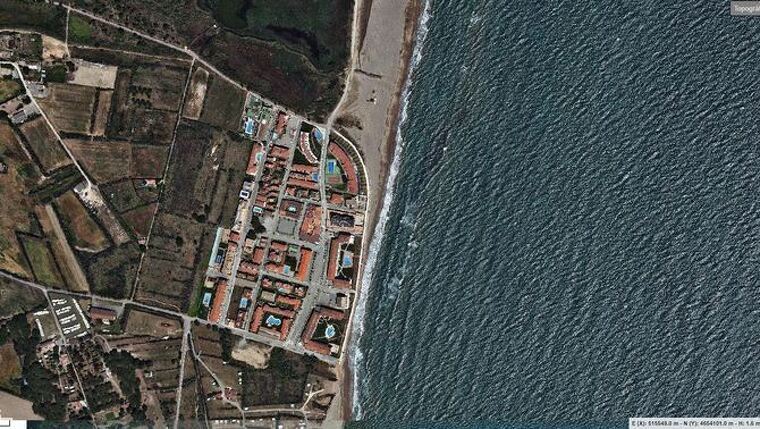 Imatge d'un punt de la costa catalana actualment