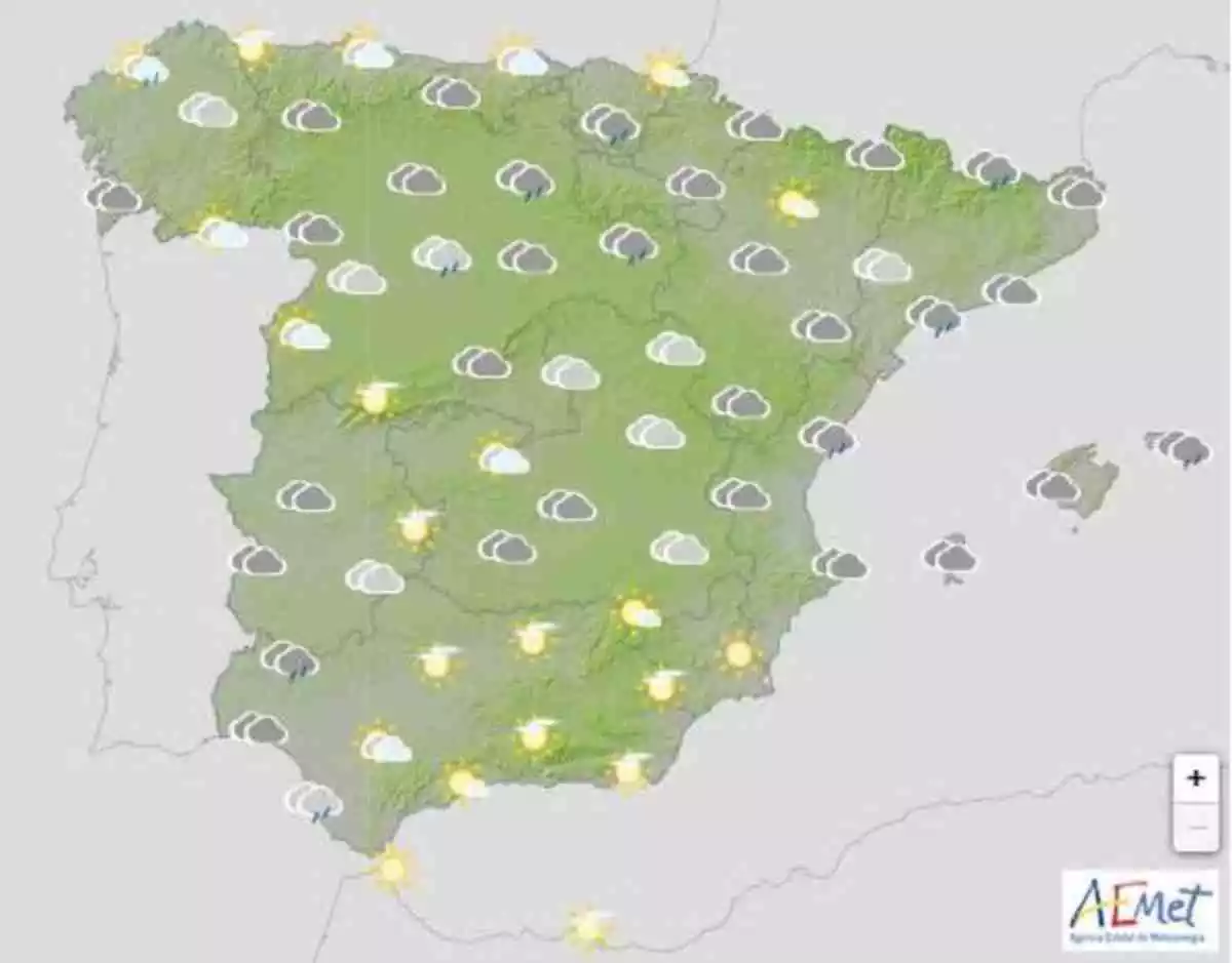 Mapa de símbolos de España Mapa de símbolos de España