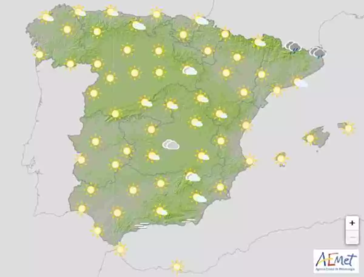 Mapa del tiempo en España el viernes 24 de julio de 2020 Mapa del tiempo en España el viernes 24 de julio de 2020