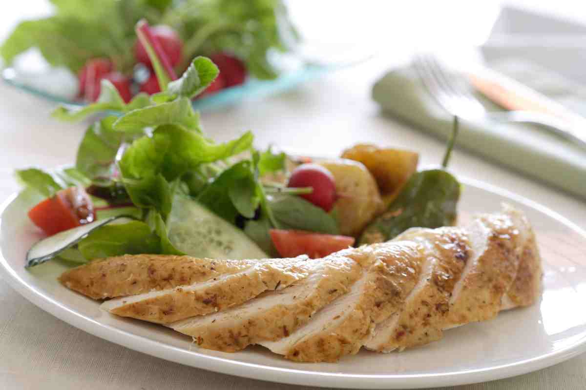 Ensalada de pechuga de pollo