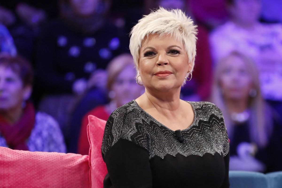 Terelu Campos en un plató de Telecinco