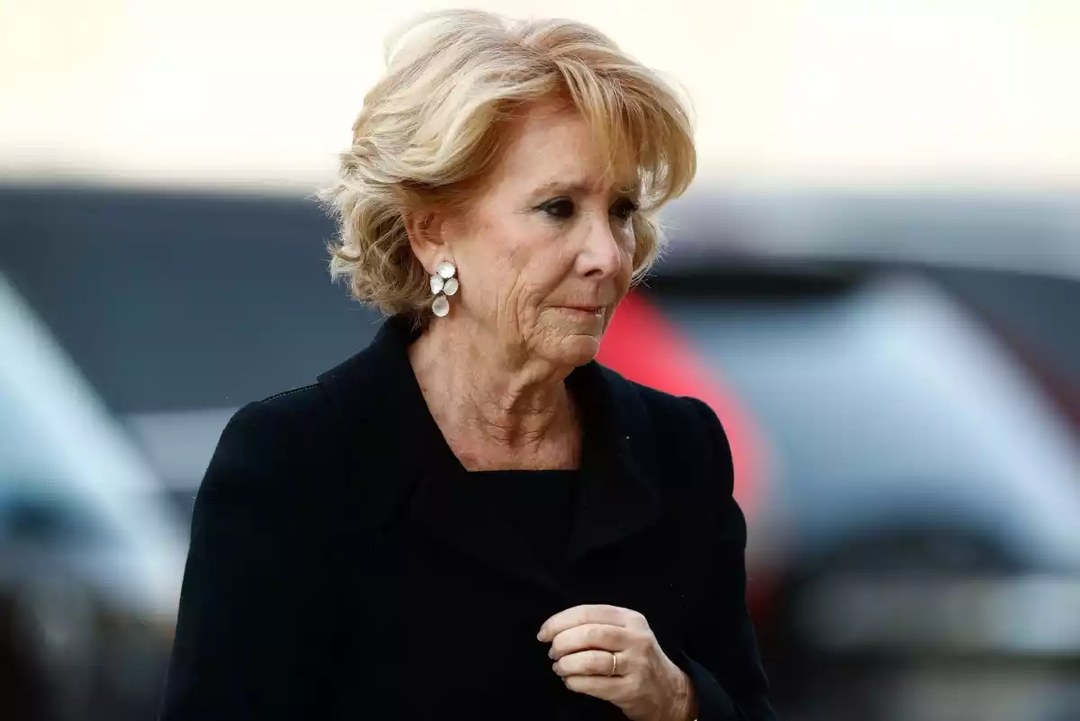 Esperanza Aguirre en el funeral de la infanta Pilar de Borbón el 29 de enero del 2020 Esperanza Aguirre en el funeral de la infanta Pilar de Borbón el 29 de enero del 2020