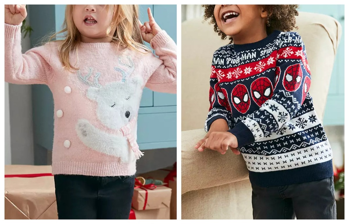 Fotografia de 2 models de jerseis nadalencs de Primark