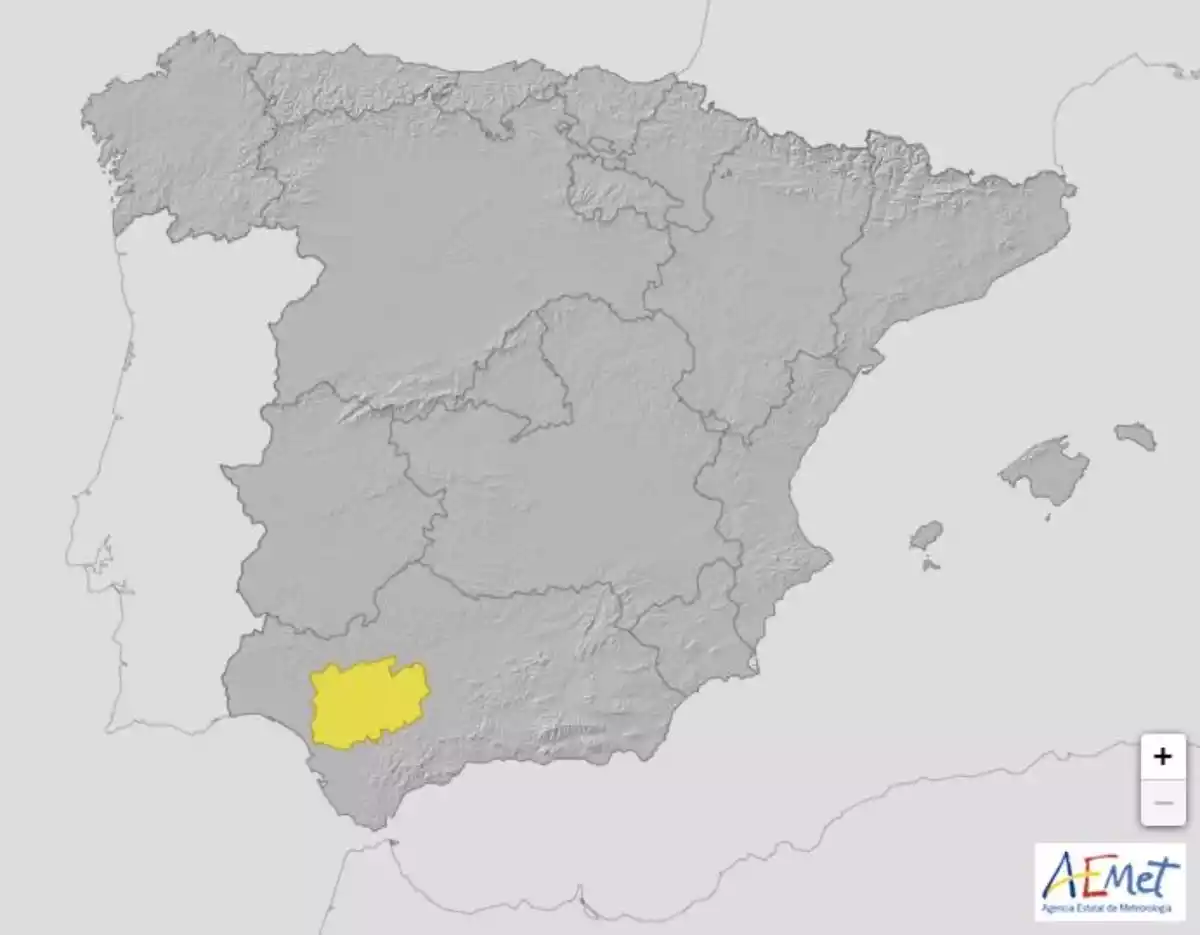 Mapa de alertas por calor extremo en España el 8 de junio de 2021 Mapa de alertas por calor extremo en España el 8 de junio de 2021