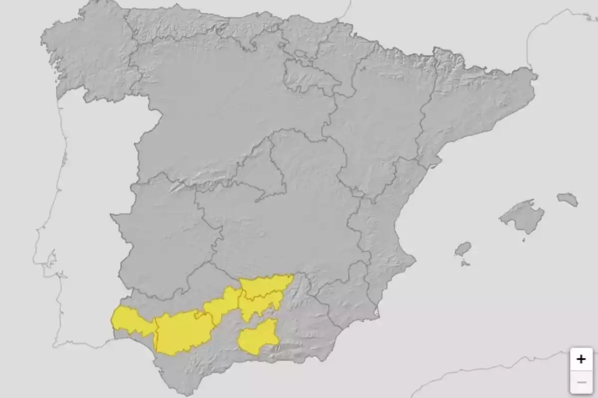 Mapa de alertas por calor extremo en España el 9 de julio de 2021 Mapa de alertas por calor extremo en España el 9 de julio de 2021