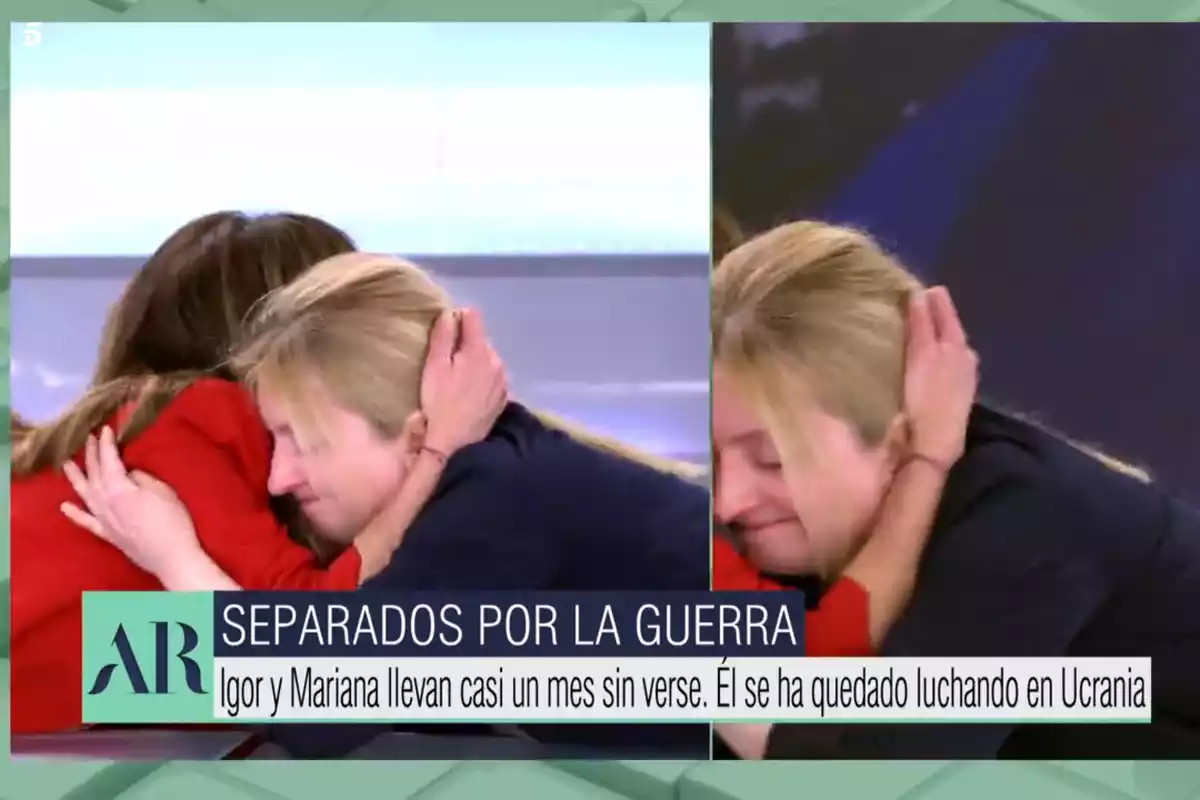 Ana Terradillos abraza a su invitada en 'El programa de Ana Rosa' Ana Terradillos abraza a su invitada en 'El programa de Ana Rosa'