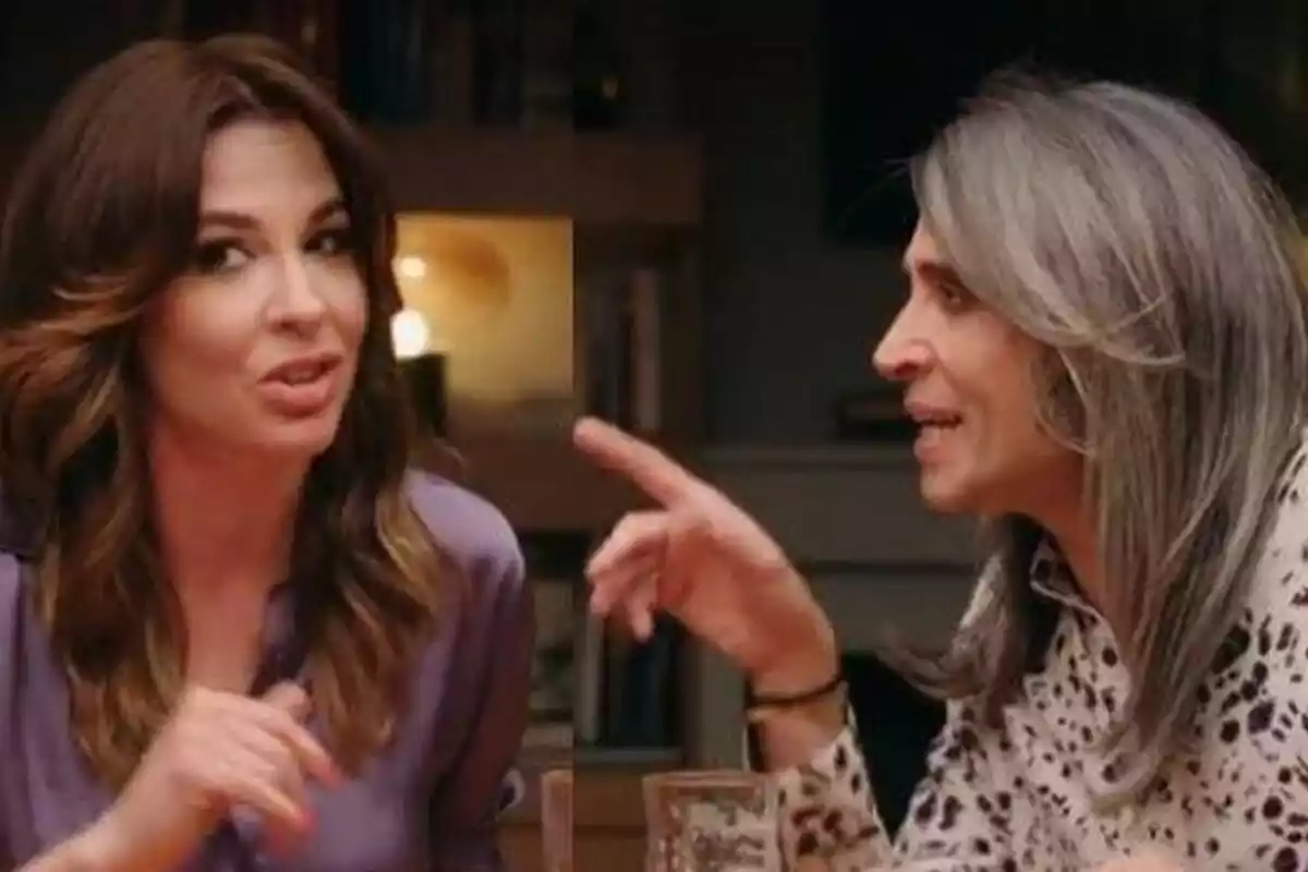 Captura de Mario Vaquerizo y Mamen Mendizábal discutiendo en el programa 'Encuentros inesperados' Captura de Mario Vaquerizo y Mamen Mendizábal discutiendo en el programa 'Encuentros inesperados'
