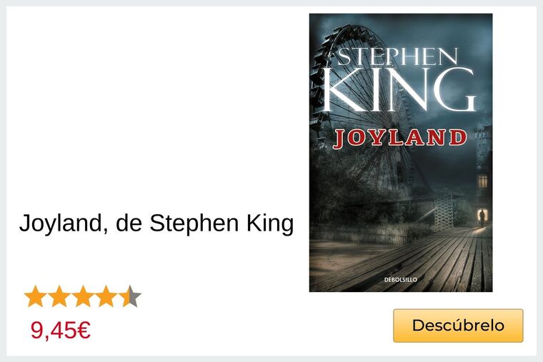 Montaje con el libro Joyland, de Stephen King
