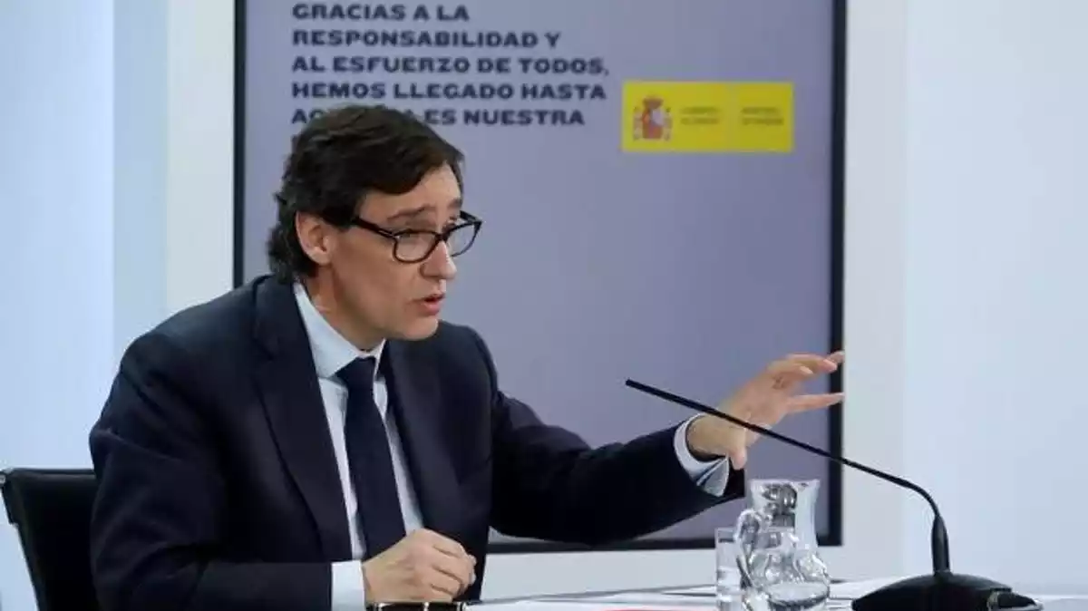 Salvador Illa en la rueda de prensa del martes, 2 de junio del 2020 Salvador Illa en la rueda de prensa del martes, 2 de junio del 2020