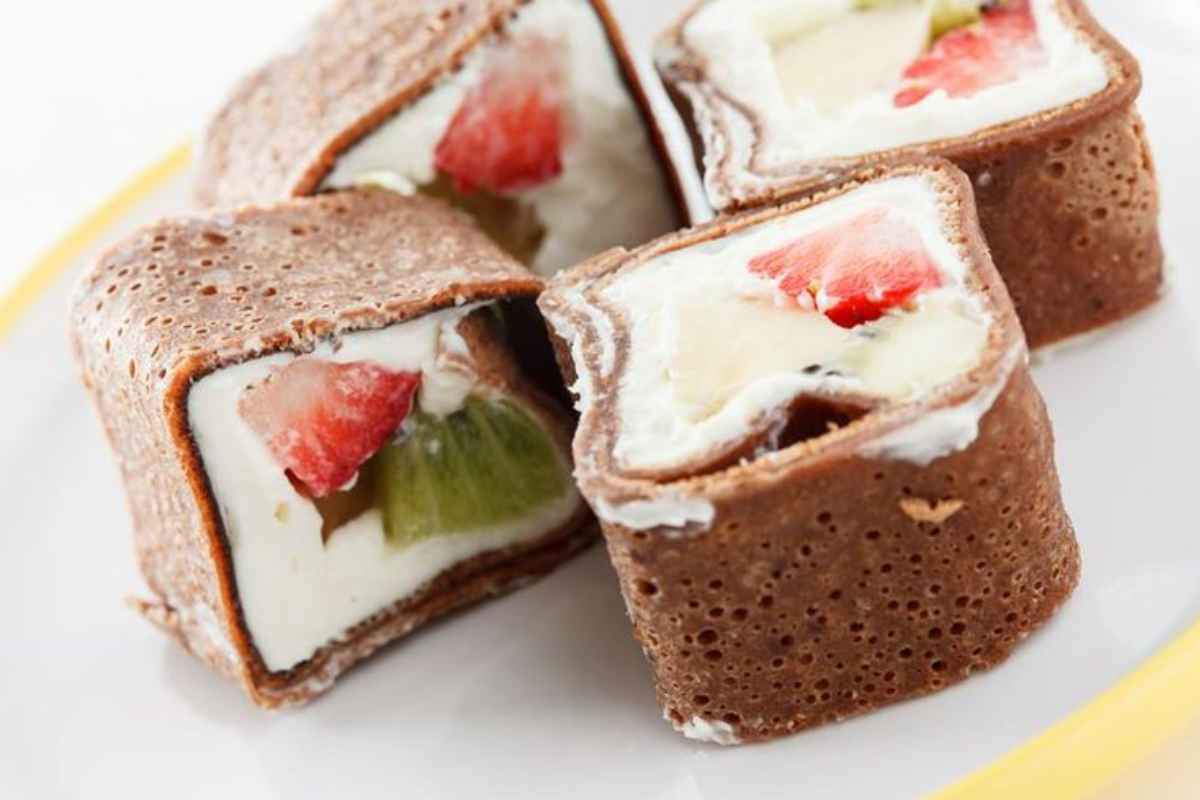 Sushi de Chocolate y Frutas