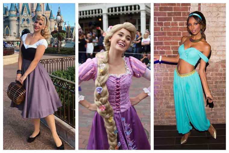 Aurora, Rapunzel y Jasmine