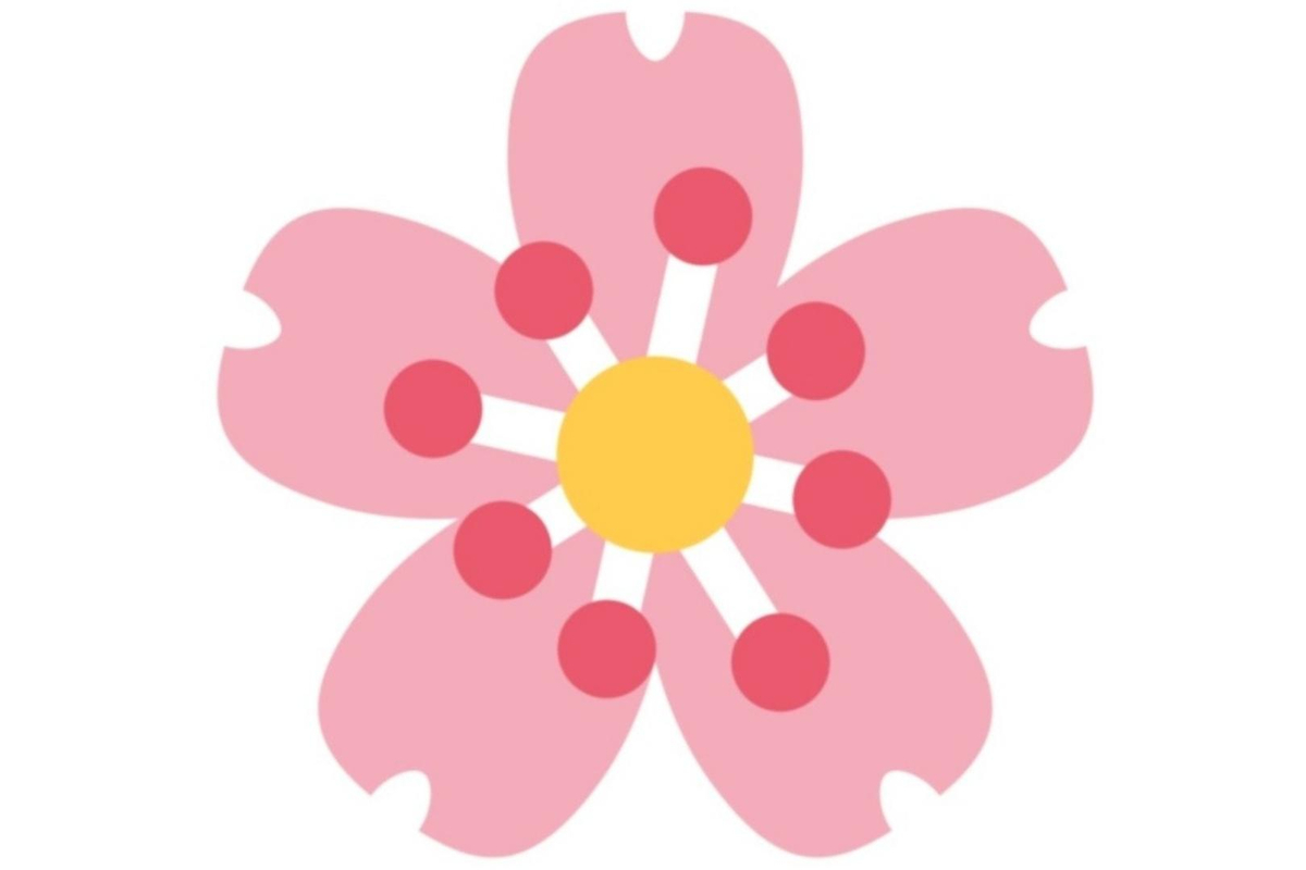 Emoji de la flor blanca