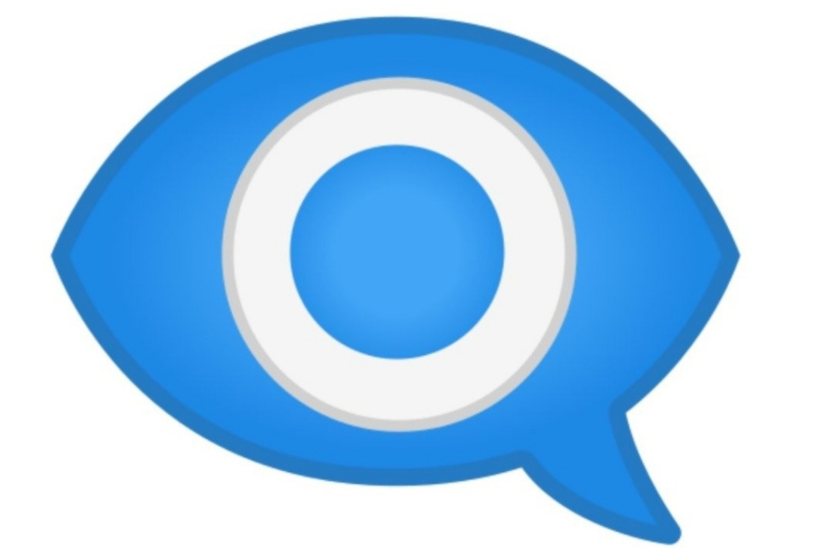 Emoji de ojo en bocadillo de texto
