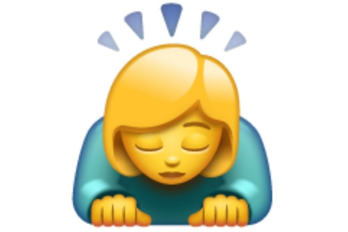 Emoji de reverencia