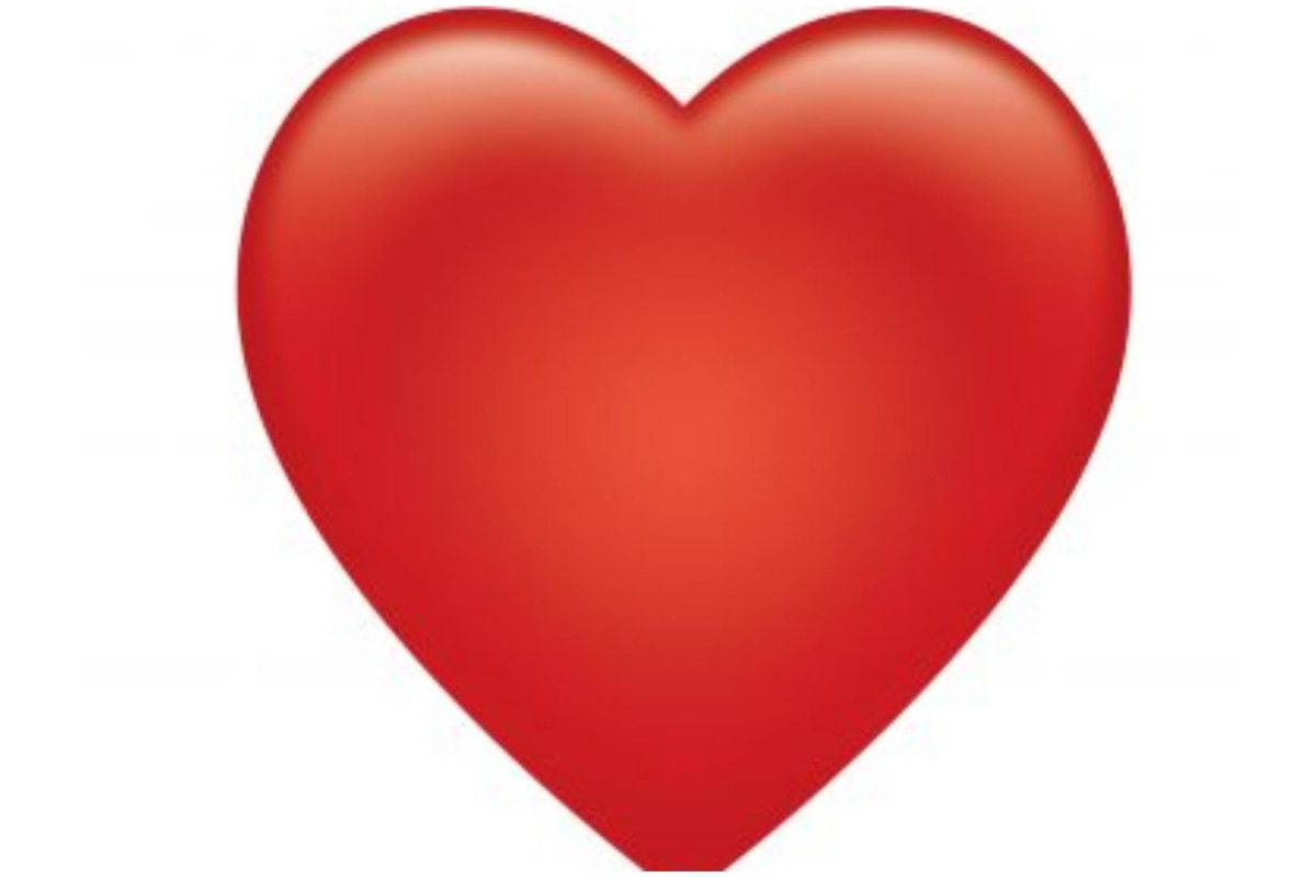 Emoji de un corazón rojo