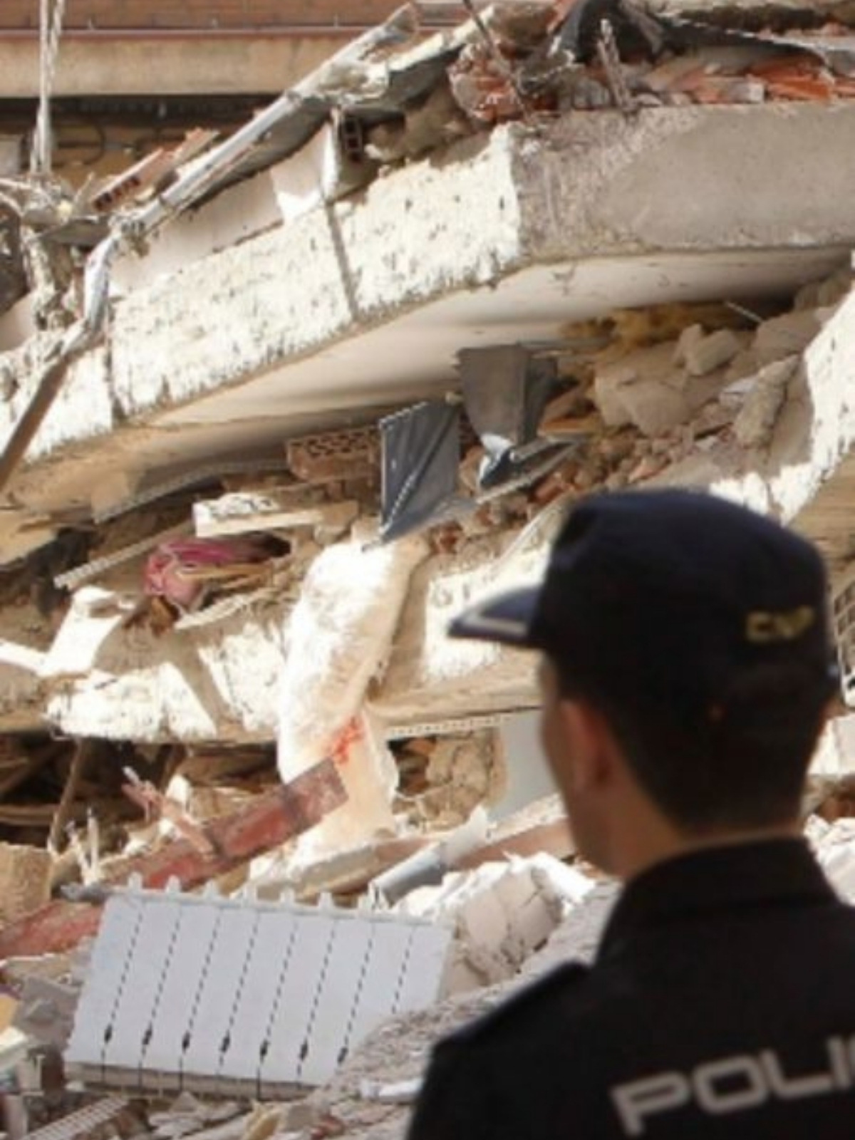 Imagen de escombros tras el terremoto de Lorca, el 11 de mayo de 2011