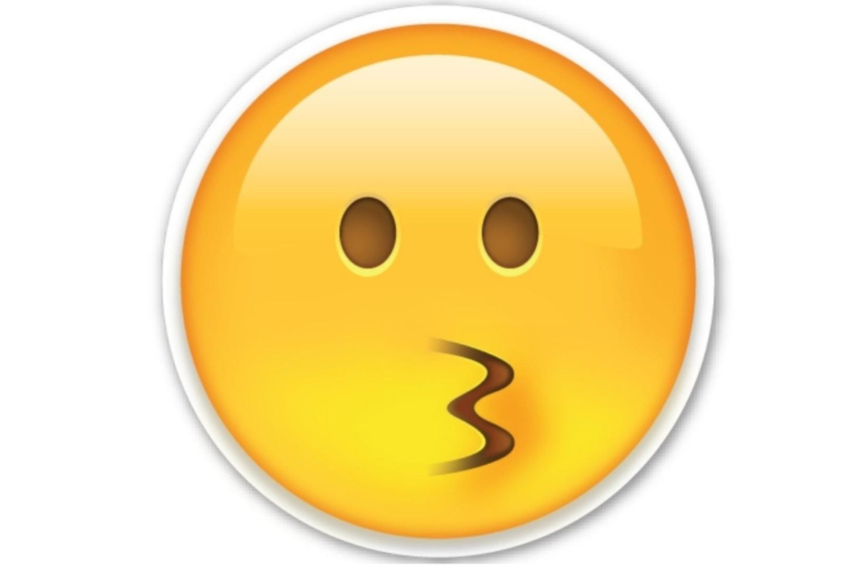 Imagen del emoji de silbado