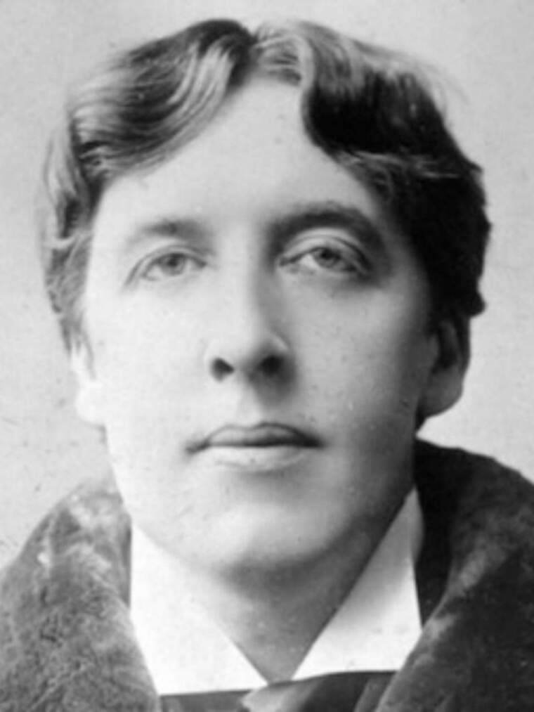 Imagen en blanco y negro de Oscar Wilde