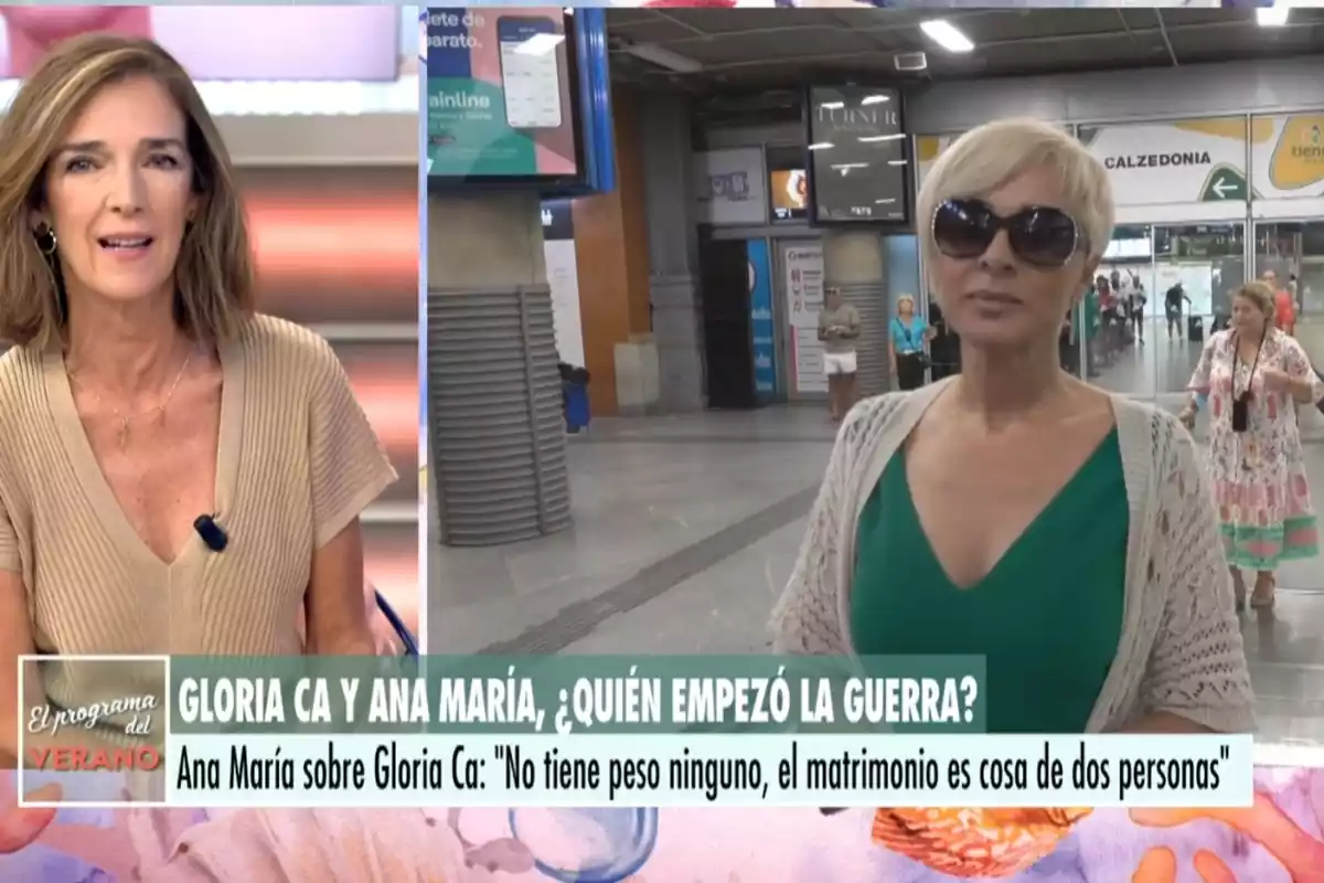Paloma García Pelayo y Ana María Aldón en Telecinco Paloma García Pelayo y Ana María Aldón en Telecinco