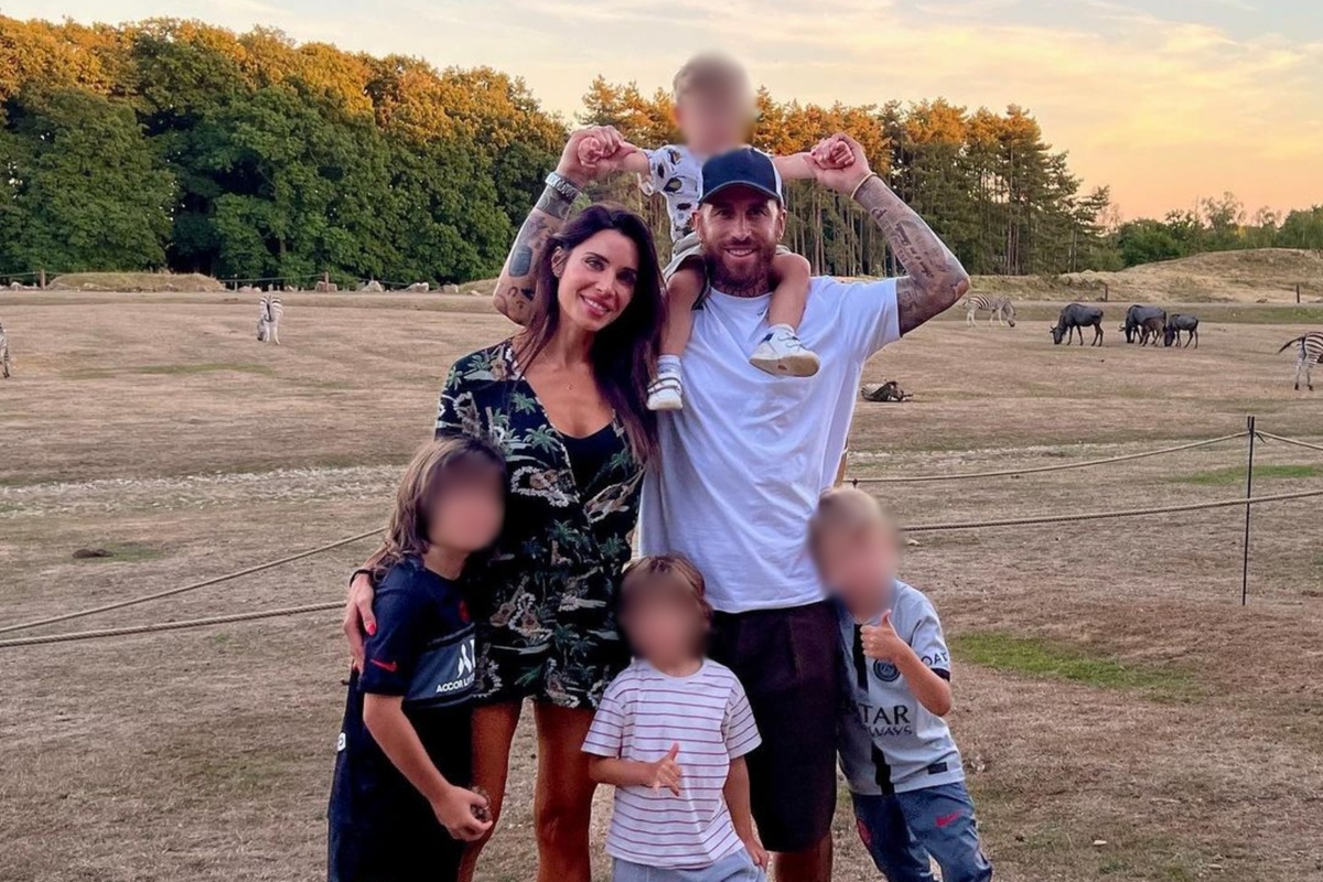 Sergio Ramos junto a su familia