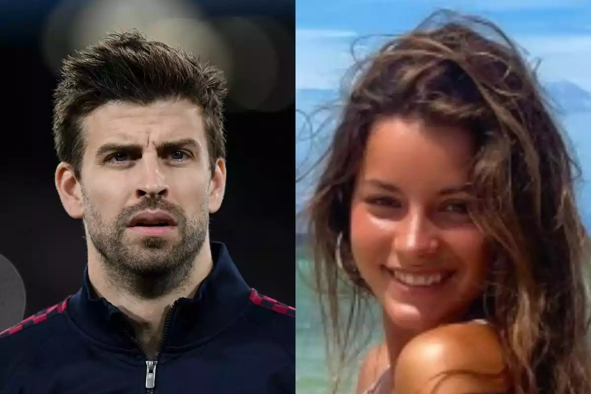 Montaje Gerard Piqué y su posible amante Júlia Puig Montaje Gerard Piqué y su posible amante Júlia Puig
