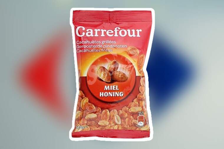 Montaje Carrefour alerta frutos secos