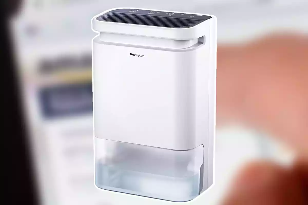 Imágen de un deshumidificador de la marca Pro Breeze de Amazon Imágen de un deshumidificador de la marca Pro Breeze de Amazon