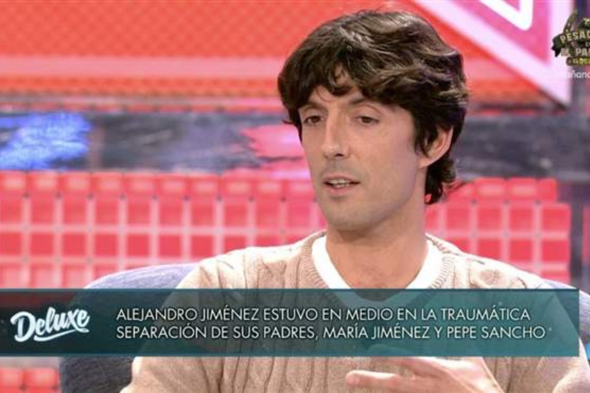 Captura de Alejandro Jiménez en el programa de 'Sálvame Delux', el 14 de enero de 2023