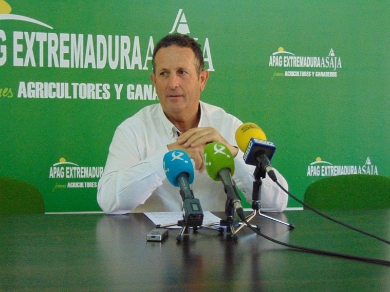 Juan Metidieri, el el president d'APAG Extremadura Asaja