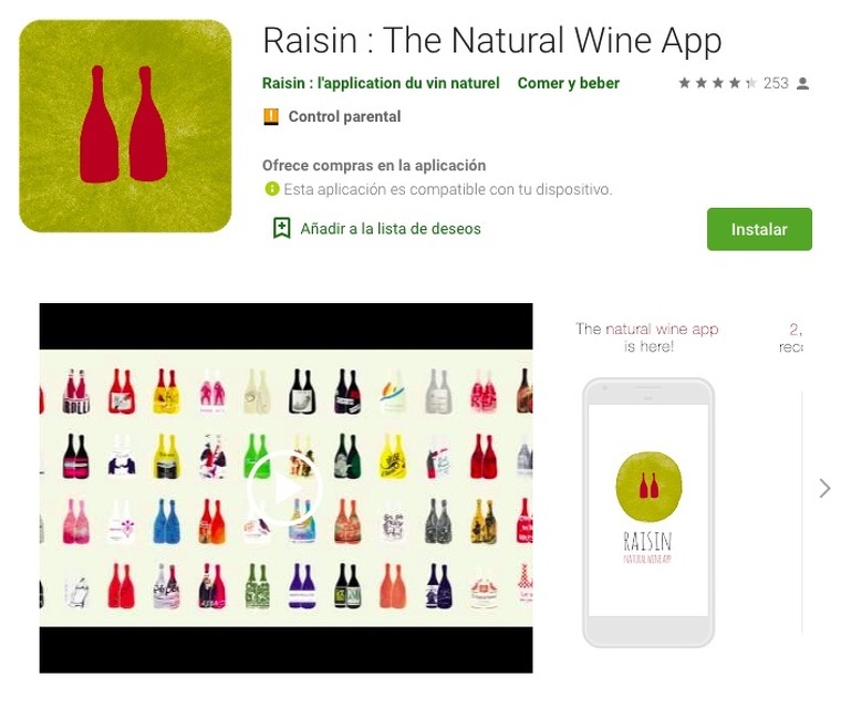 Aquesta app està especialitzada en vins naturals