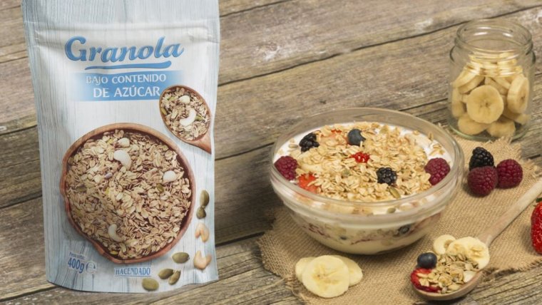 Mercadona ofrece a sus clientes la Granola Hacendado con Mercadona ofrece a sus clientes la Granola Hacendado con