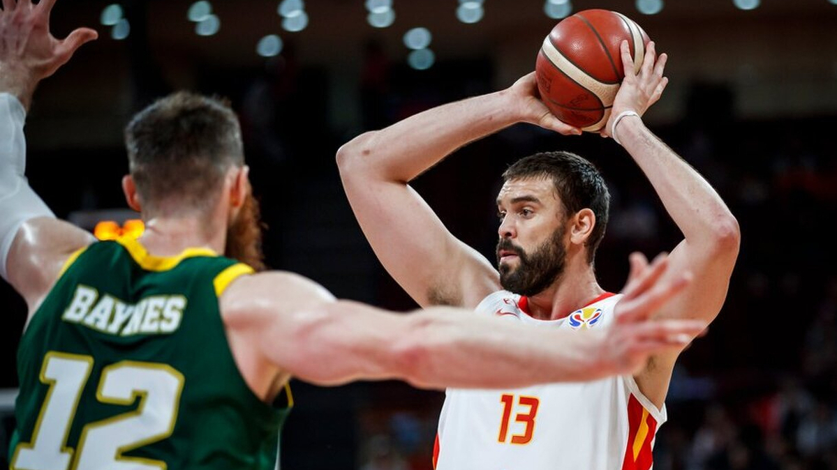 FIBA World Cup Final. Marc Gasol Sergio Llull Spain.