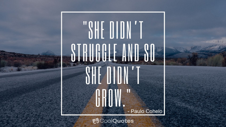 Struggle quotes - "She didn’t struggle and so she didn’t grow."