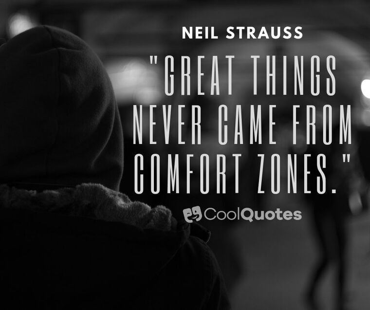 Pain picture quotes - "Great things never came from comfort zones."